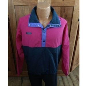 Columbia Jacket Size M Vintage 90's Pullover Color BlocK Shirt Windbreaker